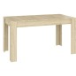vidaXL Mesa de comedor contrachapada color roble sonoma 140x74,5x76 cm vidaXL Mesa de comedor contrachapada color roble sonoma 140x74,5x76 cm