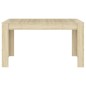 vidaXL Mesa de comedor contrachapada color roble sonoma 140x74,5x76 cm vidaXL Mesa de comedor contrachapada color roble sonoma 140x74,5x76 cm