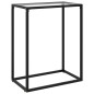 vidaXL Mesa consola vidrio templado transparente 60x35x75 cm vidaXL Mesa consola vidrio templado transparente 60x35x75 cm
