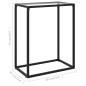 vidaXL Mesa consola vidrio templado transparente 60x35x75 cm vidaXL Mesa consola vidrio templado transparente 60x35x75 cm