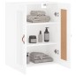 vidaXL Armario de pared madera ingeniería blanco brillo 69,5x34x90 cm vidaXL Armario de pared madera ingeniería blanco brillo 69,5x34x90 cm