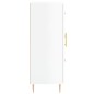vidaXL Aparador de madera contrachapada blanco brillante 69,5x34x90 cm vidaXL Aparador de madera contrachapada blanco brillante 69,5x34x90 cm