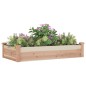 vidaXL Jardinera arriate con forro madera maciza abeto 120x60x25 cm vidaXL Jardinera arriate con forro madera maciza abeto 120x60x25 cm