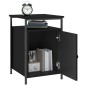 vidaXL Mesita de noche madera contrachapada negro 40x42x60 cm vidaXL Mesita de noche madera contrachapada negro 40x42x60 cm