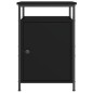 vidaXL Mesita de noche madera contrachapada negro 40x42x60 cm vidaXL Mesita de noche madera contrachapada negro 40x42x60 cm