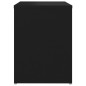 vidaXL Mesita de noche madera contrachapada negro 40x30x40 cm