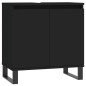 vidaXL Armario de baño madera de ingeniería negro 58x33x60 cm