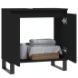 vidaXL Armario de baño madera de ingeniería negro 58x33x60 cm