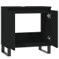 vidaXL Armario de baño madera de ingeniería negro 58x33x60 cm