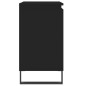 vidaXL Armario de baño madera de ingeniería negro 58x33x60 cm
