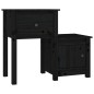 vidaXL Mesitas de noche 2 uds madera de pino negro 79,5x38x65,5 cm vidaXL Mesitas de noche 2 uds madera de pino negro 79,5x38x65,5 cm