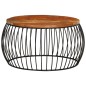 vidaXL Mesa de centro de madera maciza reciclada Ø68 cm vidaXL Mesa de centro de madera maciza reciclada Ø68 cm