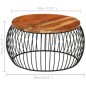 vidaXL Mesa de centro de madera maciza reciclada Ø68 cm vidaXL Mesa de centro de madera maciza reciclada Ø68 cm