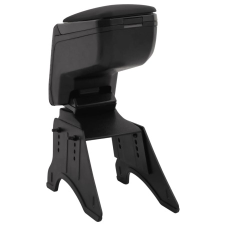 vidaXL Reposabrazos universal para coche ABS negro 14x30x(32-48,5) cm