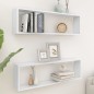 vidaXL Estante cubo de pared 2 uds madera contrachapada 100x15x30 cm vidaXL Estante cubo de pared 2 uds madera contrachapada 100x15x30 cm