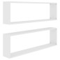 vidaXL Estante cubo de pared 2 uds madera contrachapada 100x15x30 cm vidaXL Estante cubo de pared 2 uds madera contrachapada 100x15x30 cm