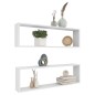 vidaXL Estante cubo de pared 2 uds madera contrachapada 100x15x30 cm vidaXL Estante cubo de pared 2 uds madera contrachapada 100x15x30 cm