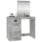 vidaXL Tocador espejo madera contrachapada gris hormigón 90x50x132,5cm vidaXL Tocador espejo madera contrachapada gris hormigón 90x50x132,5cm