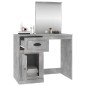 vidaXL Tocador espejo madera contrachapada gris hormigón 90x50x132,5cm vidaXL Tocador espejo madera contrachapada gris hormigón 90x50x132,5cm