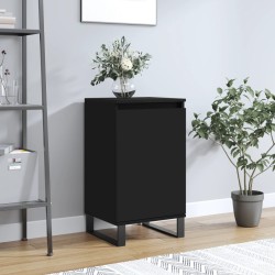 vidaXL Aparador madera de ingeniería negro 40x35x70 cm