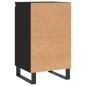 vidaXL Aparador madera de ingeniería negro 40x35x70 cm vidaXL Aparador madera de ingeniería negro 40x35x70 cm