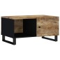 vidaXL Mesa de centro madera maciza mango y contrachapada 80x50x40 cm vidaXL Mesa de centro madera maciza mango y contrachapada 80x50x40 cm