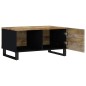vidaXL Mesa de centro madera maciza mango y contrachapada 80x50x40 cm vidaXL Mesa de centro madera maciza mango y contrachapada 80x50x40 cm