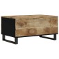 vidaXL Mesa de centro madera maciza mango y contrachapada 80x50x40 cm vidaXL Mesa de centro madera maciza mango y contrachapada 80x50x40 cm