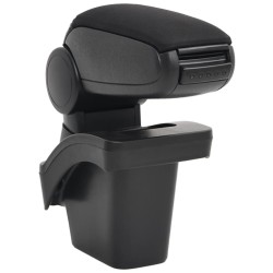 vidaXL Reposabrazos para coche ABS negro 16x30x(40-50) cm