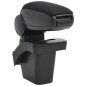 vidaXL Reposabrazos para coche ABS negro 16x30x(40-50) cm