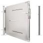 vidaXL Puerta de jardín de acero inoxidable 100x75 cm vidaXL Puerta de jardín de acero inoxidable 100x75 cm