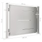 vidaXL Puerta de jardín de acero inoxidable 100x75 cm vidaXL Puerta de jardín de acero inoxidable 100x75 cm