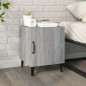 vidaXL Mesita de noche madera contrachapada gris Sonoma vidaXL Mesita de noche madera contrachapada gris Sonoma