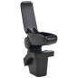vidaXL Reposabrazos para coche ABS negro 16x30x(40-50) cm