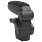vidaXL Reposabrazos para coche ABS negro 16x30x(40-50) cm
