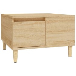 vidaXL Mesa de centro madera contrachapada roble Sonoma 55x55x36,5 cm