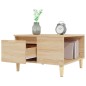 vidaXL Mesa de centro madera contrachapada roble Sonoma 55x55x36,5 cm vidaXL Mesa de centro madera contrachapada roble Sonoma 55x55x36,5 cm