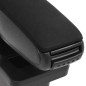 vidaXL Reposabrazos para coche ABS negro 16x30x(40-50) cm