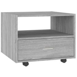 vidaXL Mesa de centro madera de ingeniería gris Sonoma 55x55x40 cm