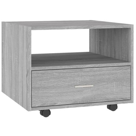 vidaXL Mesa de centro madera de ingeniería gris Sonoma 55x55x40 cm