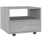 vidaXL Mesa de centro madera de ingeniería gris Sonoma 55x55x40 cm