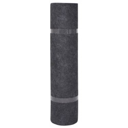 vidaXL Alfombra para eventos estriada gris antracita 1,2x15 m