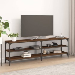 vidaXL Mueble de TV madera contrachapada roble marrón 160x30x50 cm