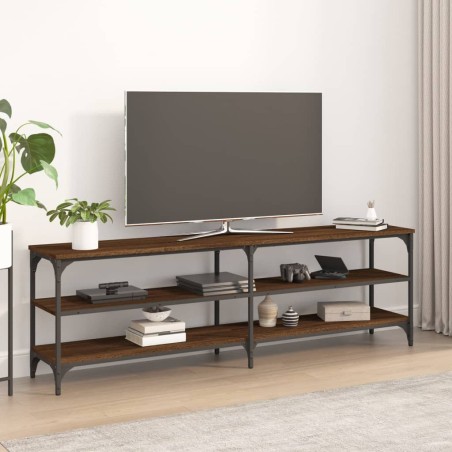 vidaXL Mueble de TV madera contrachapada roble marrón 160x30x50 cm