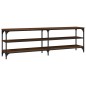 vidaXL Mueble de TV madera contrachapada roble marrón 160x30x50 cm vidaXL Mueble de TV madera contrachapada roble marrón 160x30x50 cm