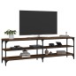 vidaXL Mueble de TV madera contrachapada roble marrón 160x30x50 cm vidaXL Mueble de TV madera contrachapada roble marrón 160x30x50 cm