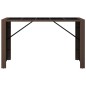 vidaXL Mesa alta bar superficie vidrio ratán PE marrón 185x80x110 cm vidaXL Mesa alta bar superficie vidrio ratán PE marrón 185x80x110 cm
