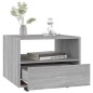 vidaXL Mesa de centro madera de ingeniería gris Sonoma 55x55x40 cm