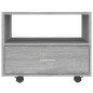 vidaXL Mesa de centro madera de ingeniería gris Sonoma 55x55x40 cm