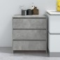 vidaXL Aparador de madera contrachapada gris hormigón 70x41x75 cm vidaXL Aparador de madera contrachapada gris hormigón 70x41x75 cm